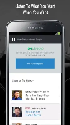 SiriusXM Canada android App screenshot 2